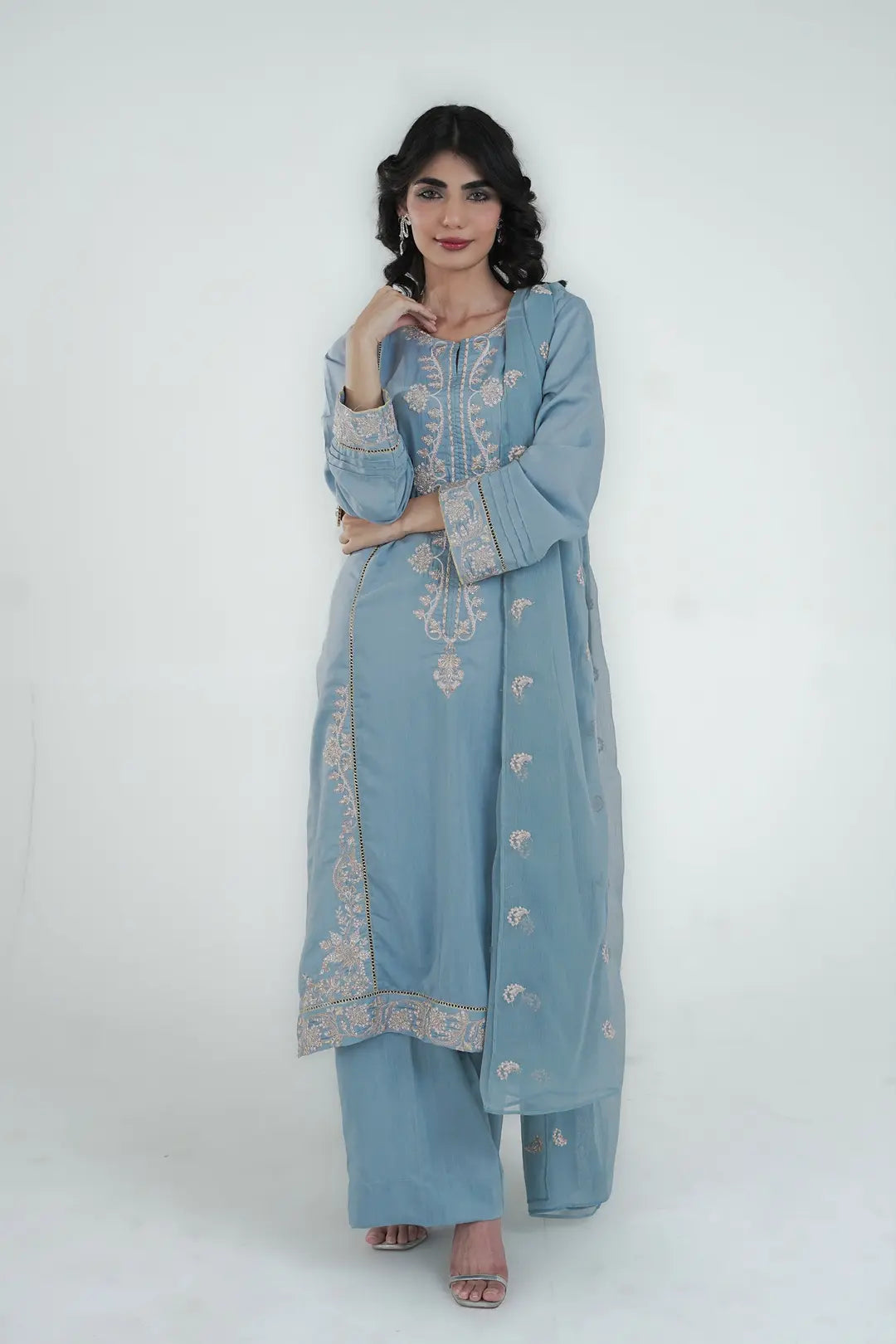 Embroidery 3pc Suit