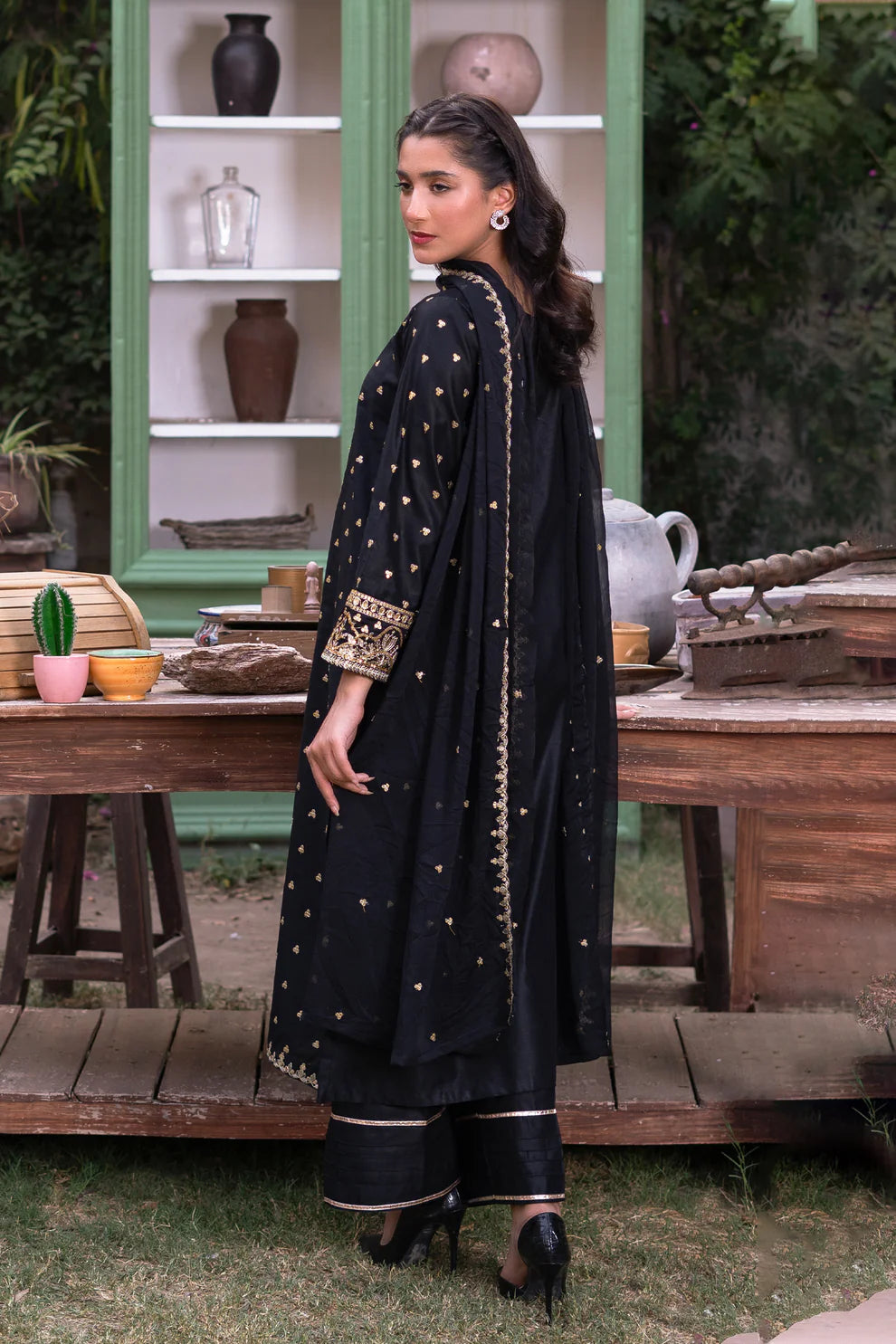 Baharaneh (Black) (3 PC)