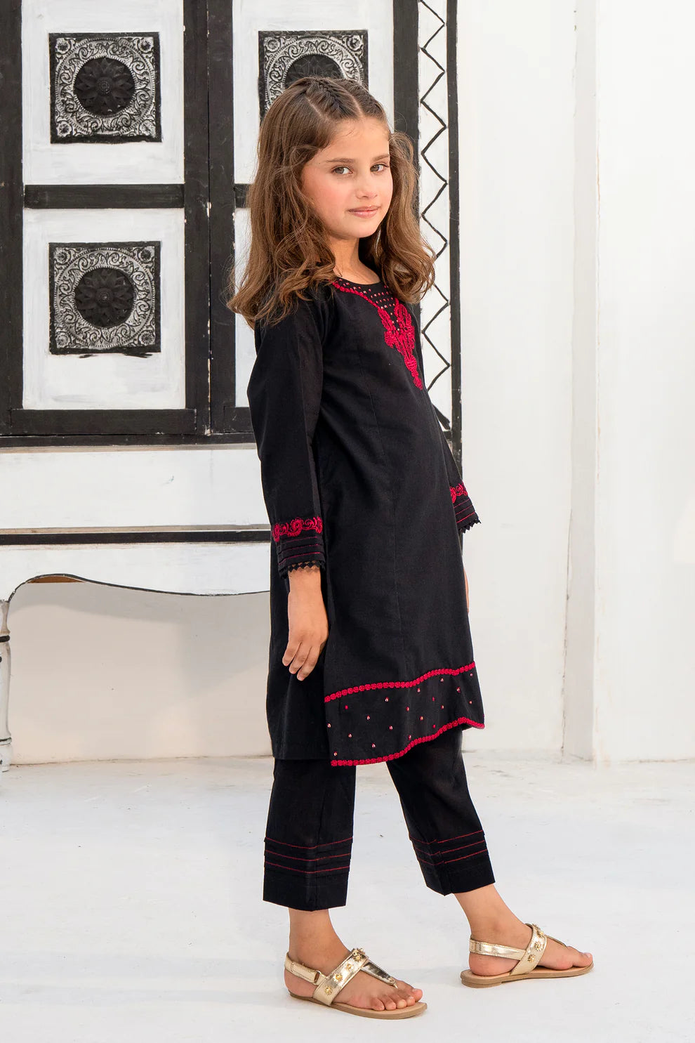 Lawn 2PC Embroidered Dress-
