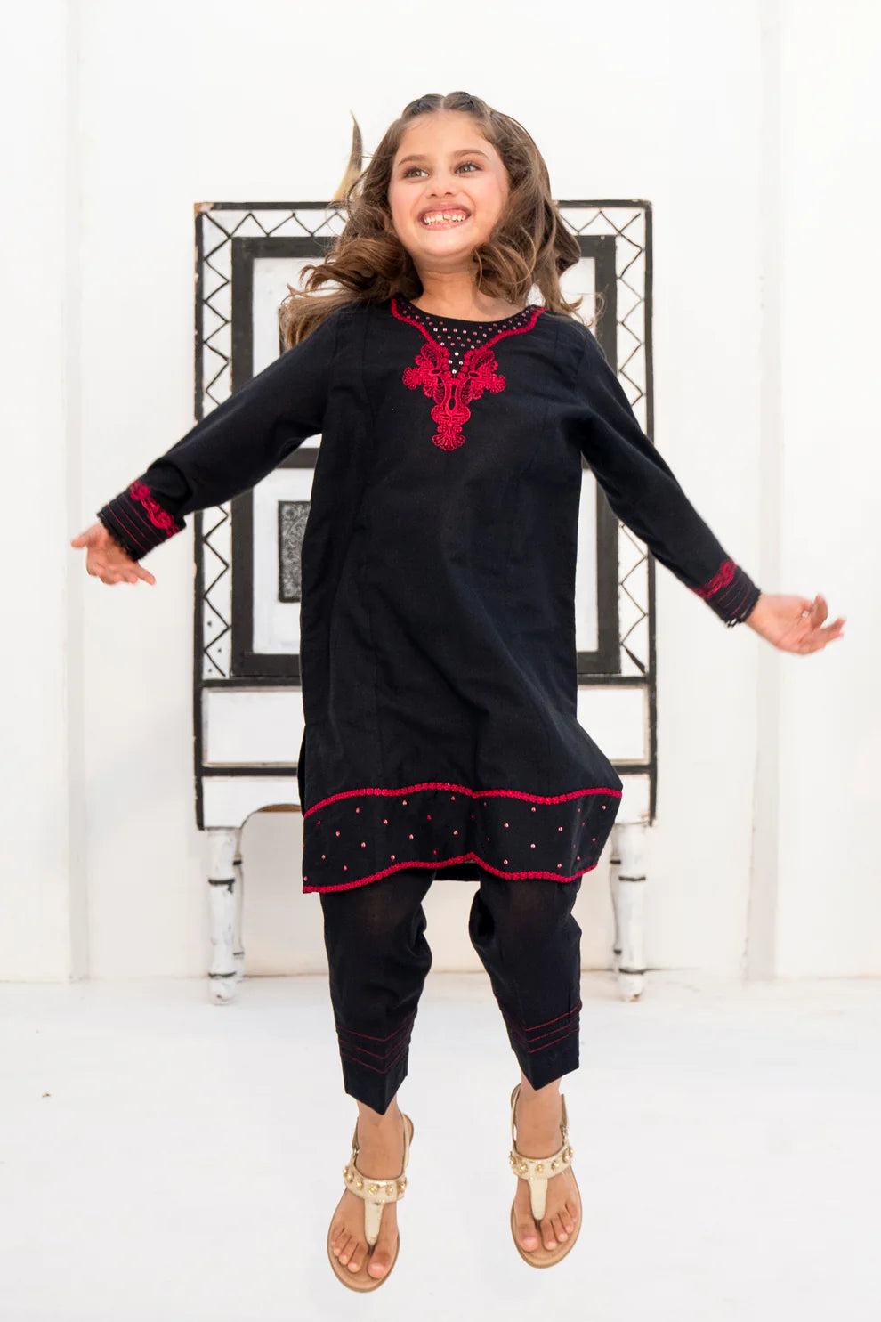 Lawn 2PC Embroidered Dress-
