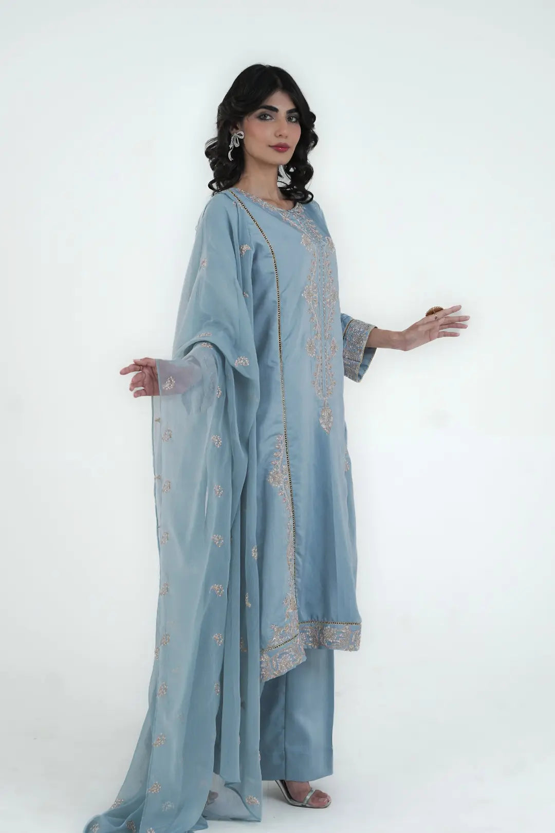 Embroidery 3pc Suit