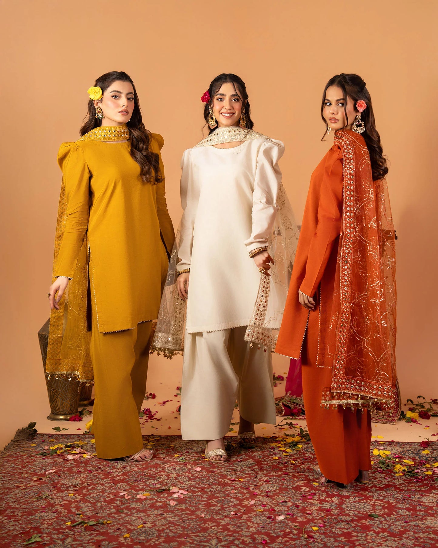 2 Piece Plain Paper Cotton Suit Stitched