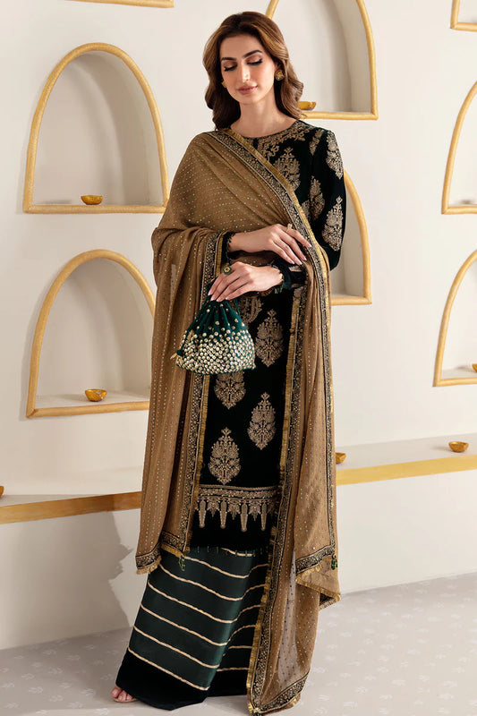 Embroidered Velvet Formal