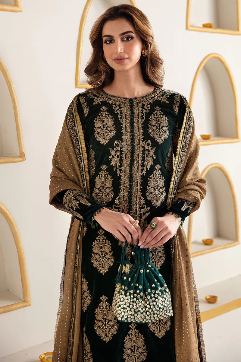 Embroidered Velvet Formal