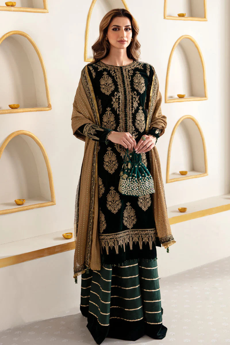Embroidered Velvet Formal