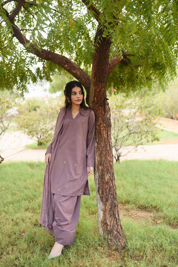 ( MAUVE SHALWAR KAMEEZ )