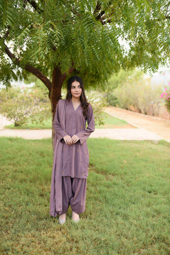( MAUVE SHALWAR KAMEEZ )