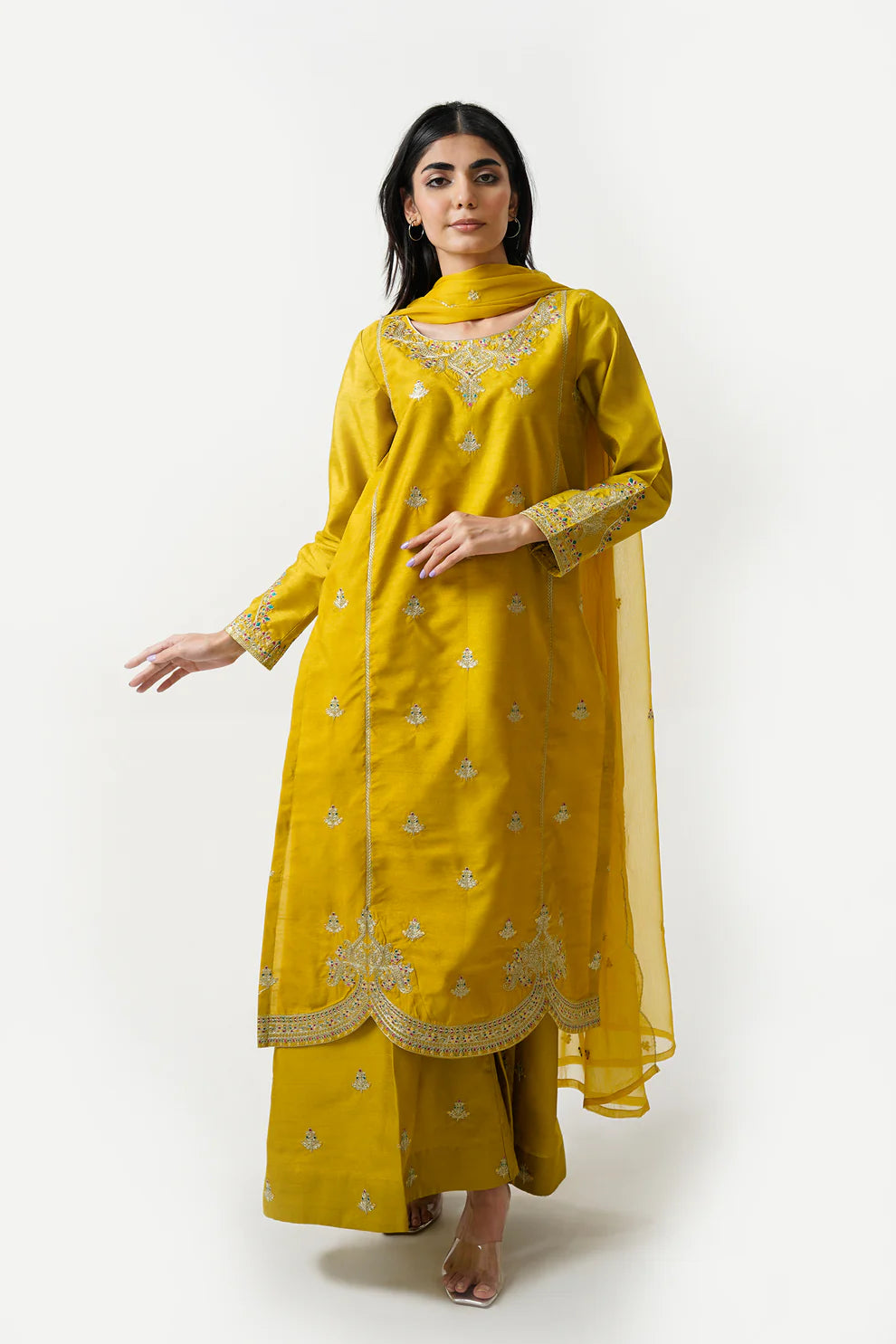 Mustard Colour Dress