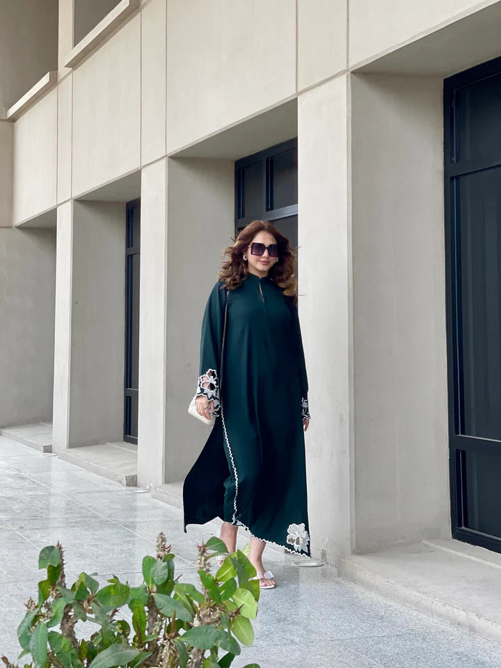 Dark Green Embroidered two pc