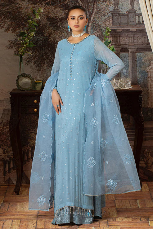 Embroidered Stretchy Woven Shimmer Shimmer Suit RS5654