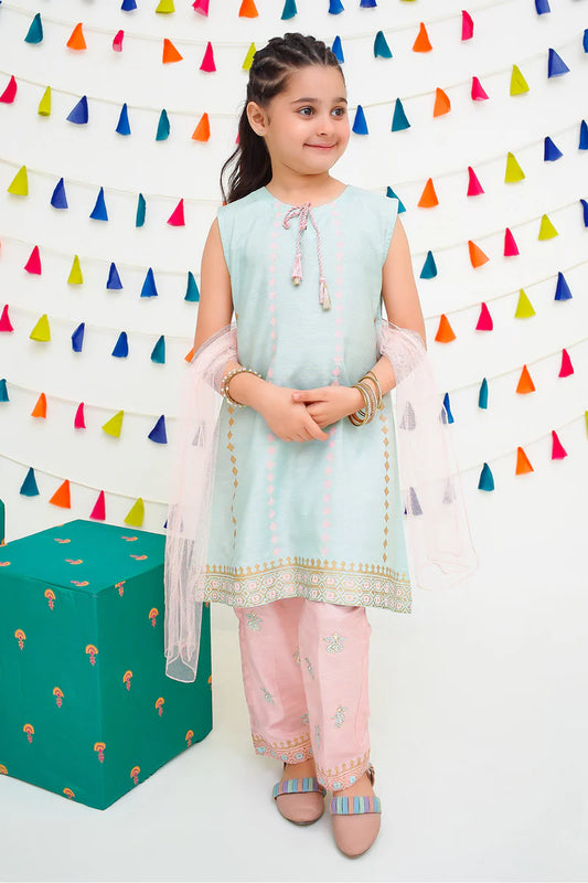 Cotton Silk Printed 3 Pc Suit