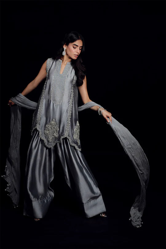 Spanish Grey 2Pc Dress _AS3545