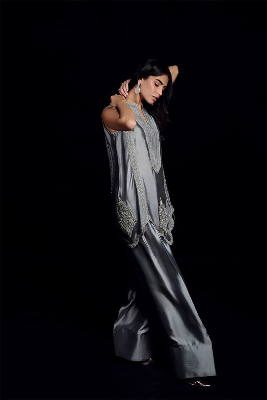 Spanish Grey 2Pc Dress _AS3545