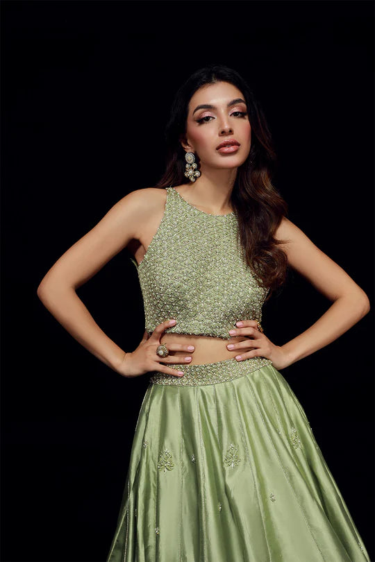 Sage Green Lehenga Choli