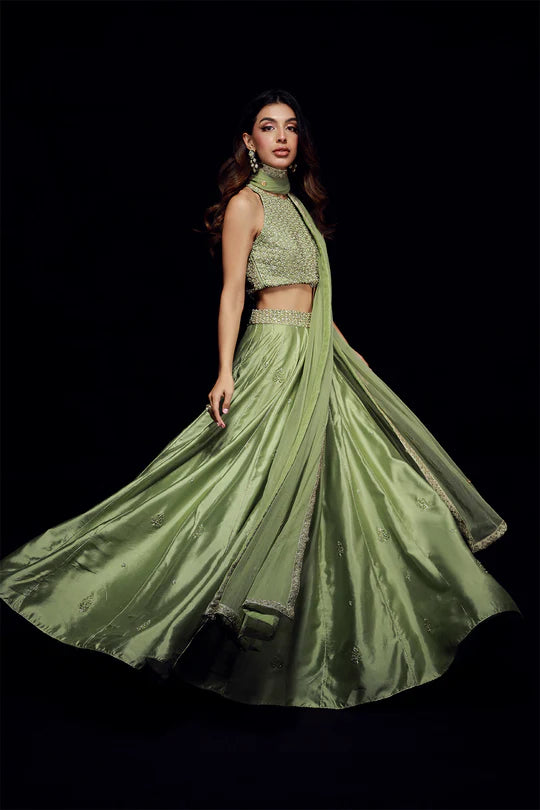 Sage Green Lehenga Choli