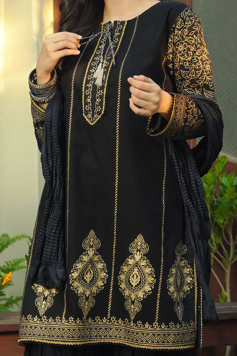 Cotton Printed 3 Pc Suit