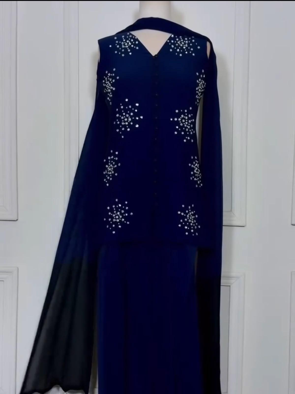 Royal Blue Embellished 3-Piece Suit