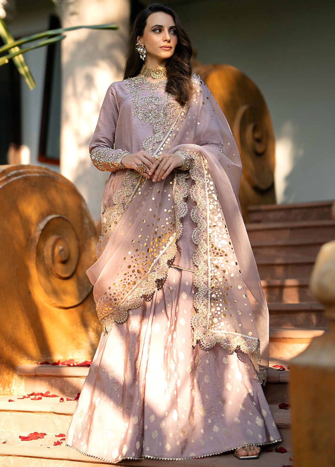 Pret Embroidered Raw Silk 3 Piece Suit Ramsa2324