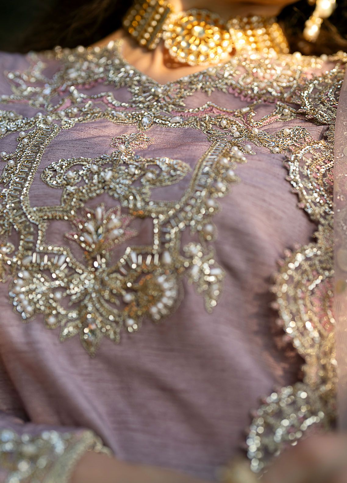 Pret Embroidered Raw Silk 3 Piece Suit Ramsa2324