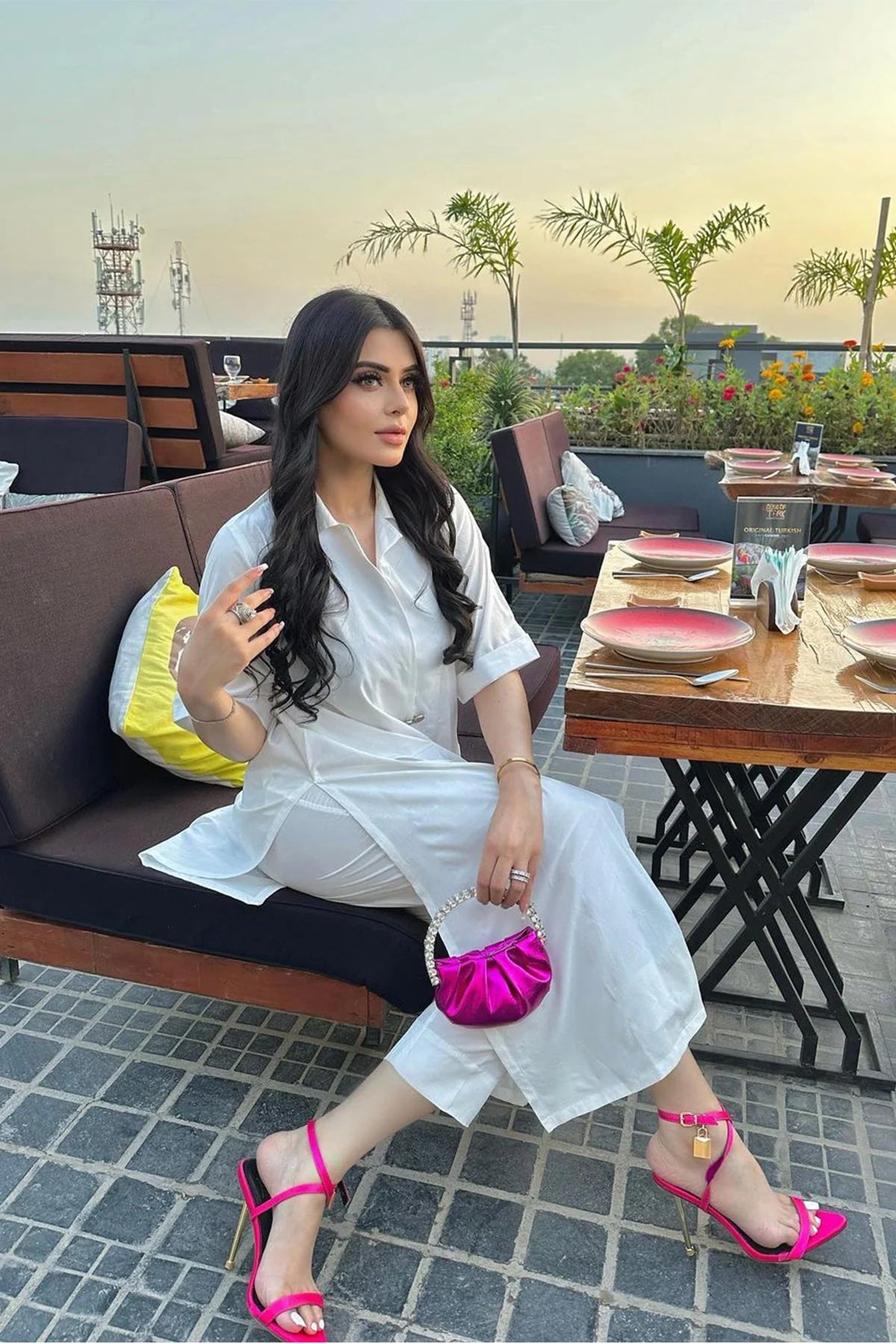 Stylish White Grip Dress